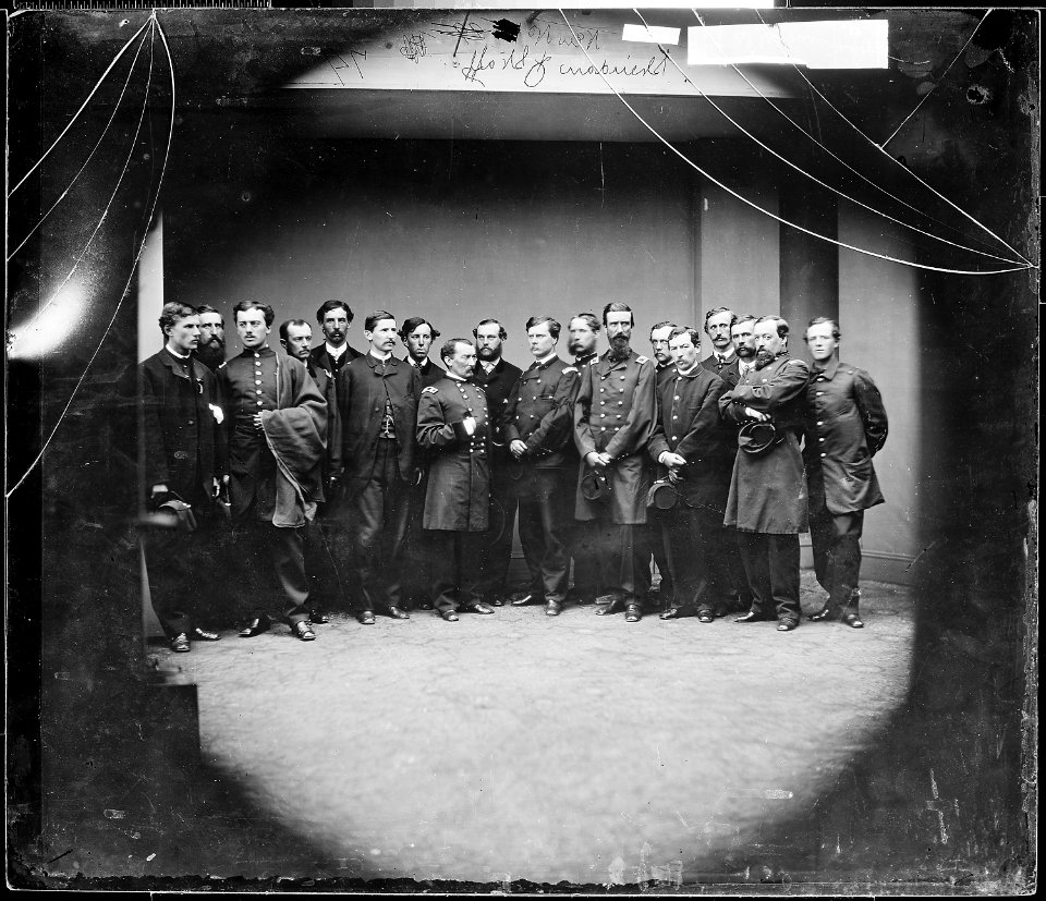 Gen. Phillip H. Sheridan and staff of seventeen - NARA - 529949