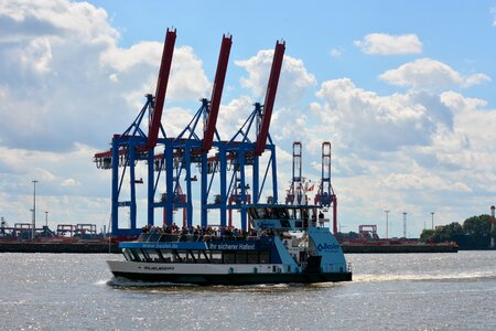 Hamburg port quay photo