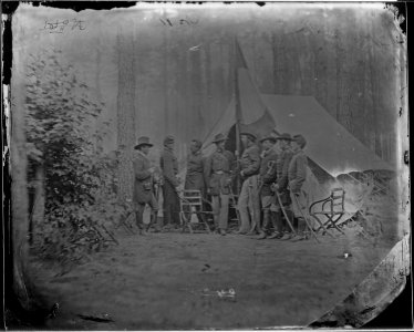 Gen. Samuel W. Crawford and staff of seven - NARA - 524428