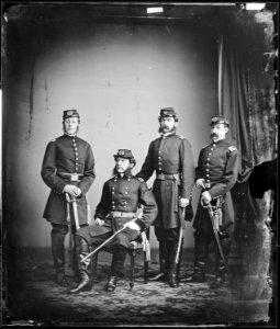 Gen. Samuel W. Crawford and staff of three - NARA - 528331