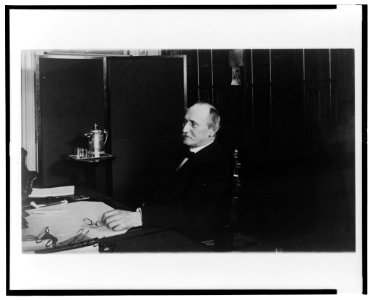 Gen. Shelley, Treasury Department employee, half-length portrait, seated at desk,facing left LCCN00649581