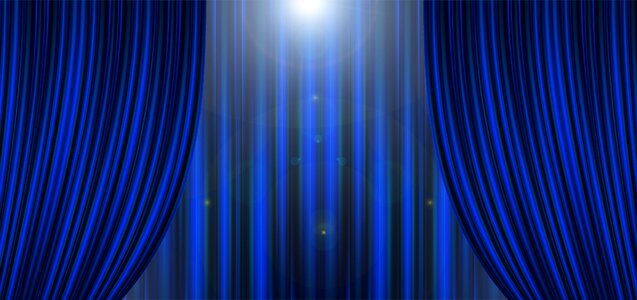 Stripes blue light