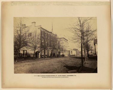Gen. Slough's headquarters, St. Asaph Street, Alexandria, Va. Post office and veteran's reserve headquarters in middle distance LCCN2004680136