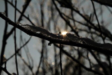 Refraction crystal small sunset photo