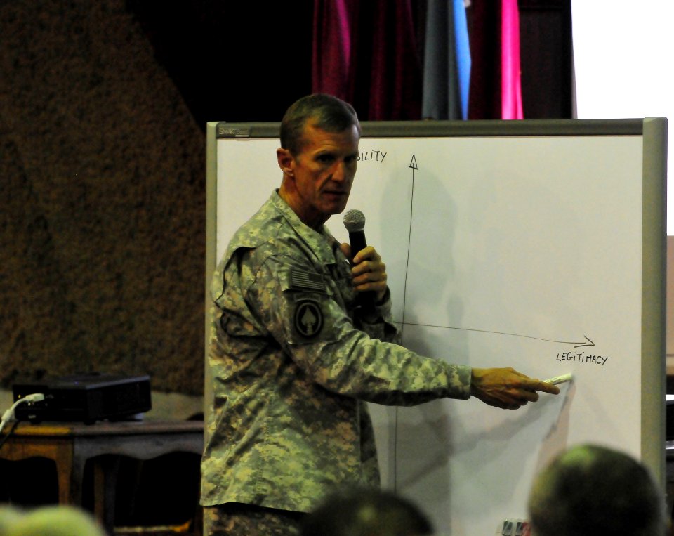 Gen. Stanley A. McCrystal speaks at the two day quarterly Corps Commander Conference and Security Shura (4522467057)