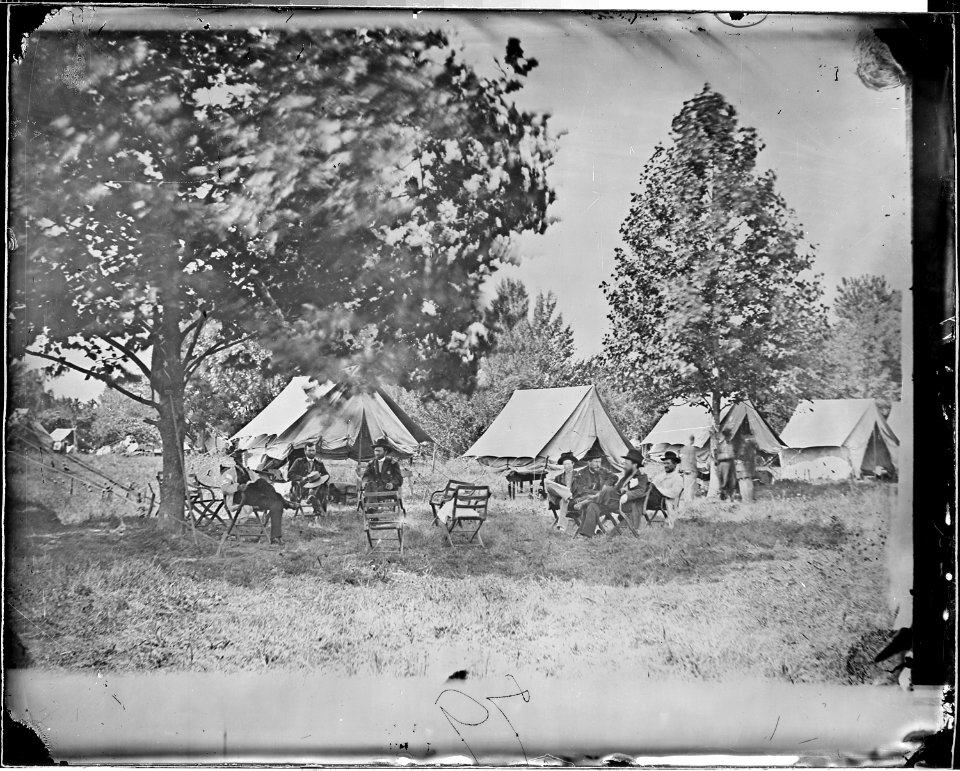 Gen. Ulysses S. Grant and group (at City Point.) - NARA - 524498