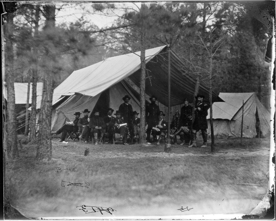 Gen. Ulysses S. Grant and staff of eleven, recognized, Capt. Frederick R. Munther - NARA - 524465