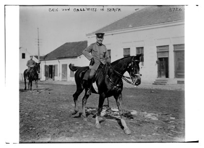 Gen. Von Gallwitz in Servia (i.e. Serbia) LCCN2014700774
