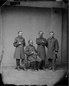 Gen. William Cogswell, Col. Daniel Dustin, Gen. Benjamin Harrsion, Gen. William T. Ward. - NARA - 529277