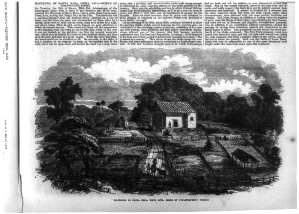 Gen. Wm. Walker's Exp. in Nicaragua)- Hacienda of Santa Rosa, Costa Rica, scene of Schlessinger's defeat (Mar. 19 LCCN99614144