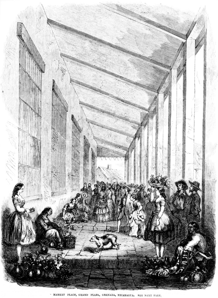 Gen. Wm. Walker's Exp. in Nicaragua)- Market place, Grand Plaza, Granada LCCN99614155