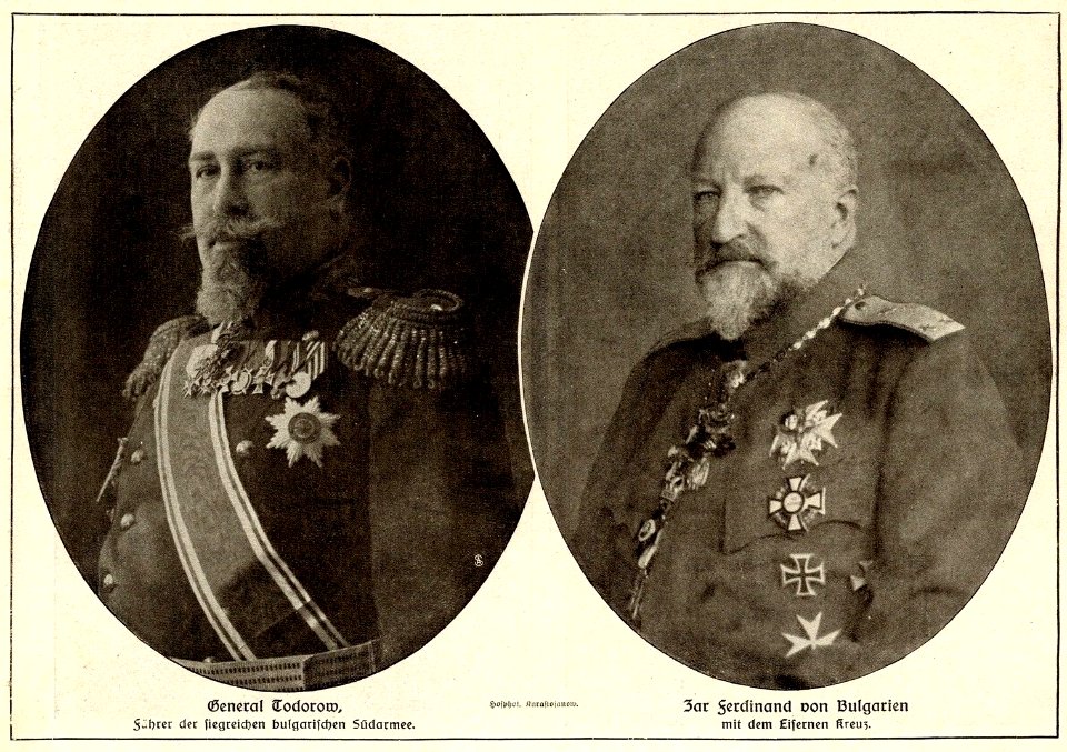 General Atanas Todorov & Zar Ferdinand von Bulgarien, 1915