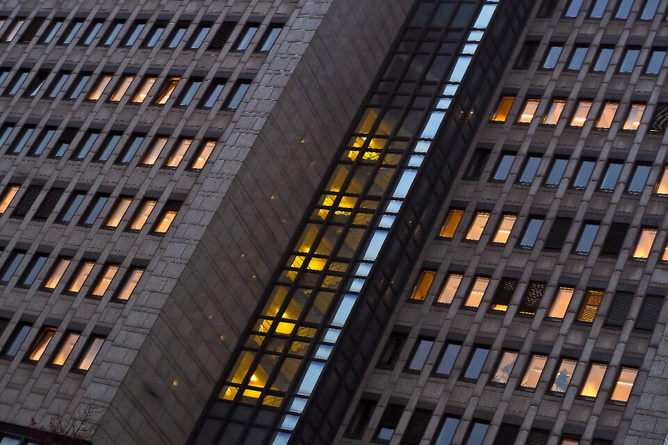 Building glass modern