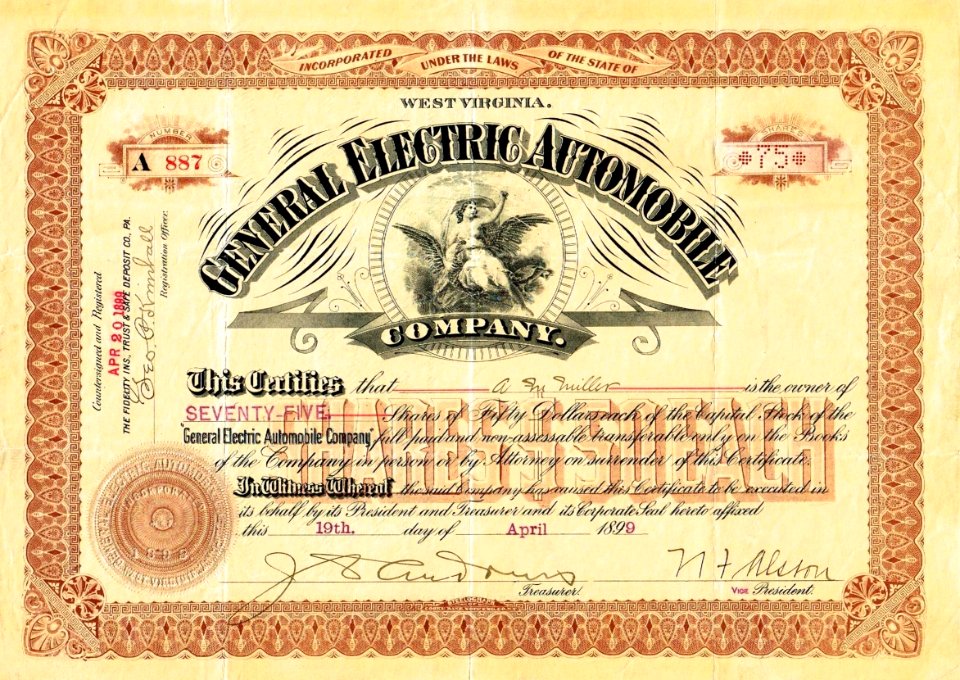 General Electric Automobile 1899