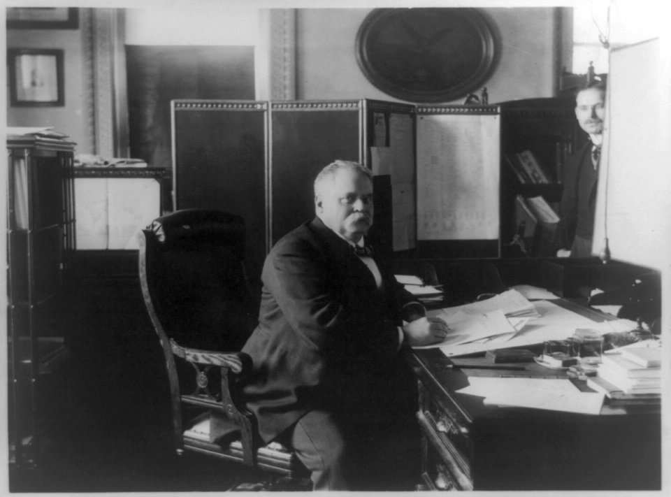 General Fitzhugh Lee, three-quarter length portrait, seated at desk, facing right LCCN89709479