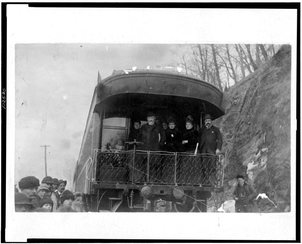 General Harrison and party, en route to Washington, D.C. LCCN91712438