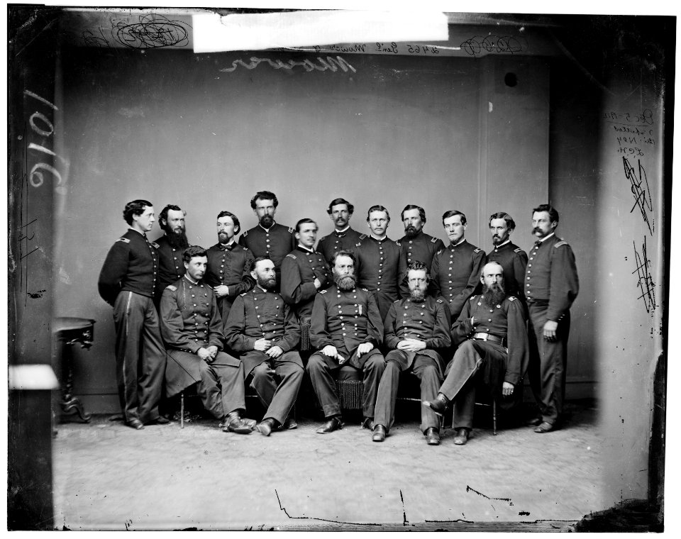 General Joseph Anthony Mower and staff LOC cwpbh.03237
