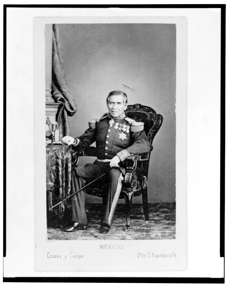 General Juan Nepomuceno Almonte, full-length portrait, seated, facing front LCCN2005681660