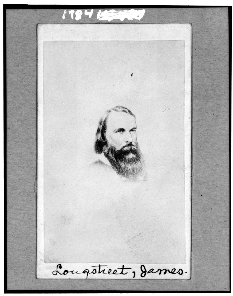 General James Longstreet, C.S.A., head-and-shoulders portrait, facing slightly right LCCN2004678556