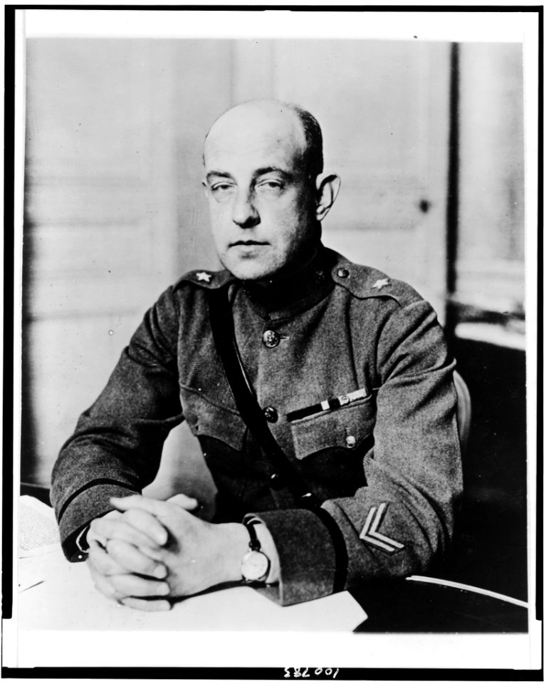 General Marlborough Churchill, half-length portrait, seated at desk, facing slightly left) - photo. by Bain News Service, New York City LCCN90714280