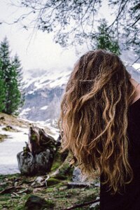 Back hair outdoor photo