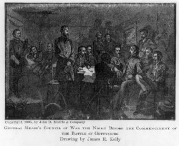 General Meade's Council of War the night before the commencement of the battle of Gettysburg LCCN2006678486