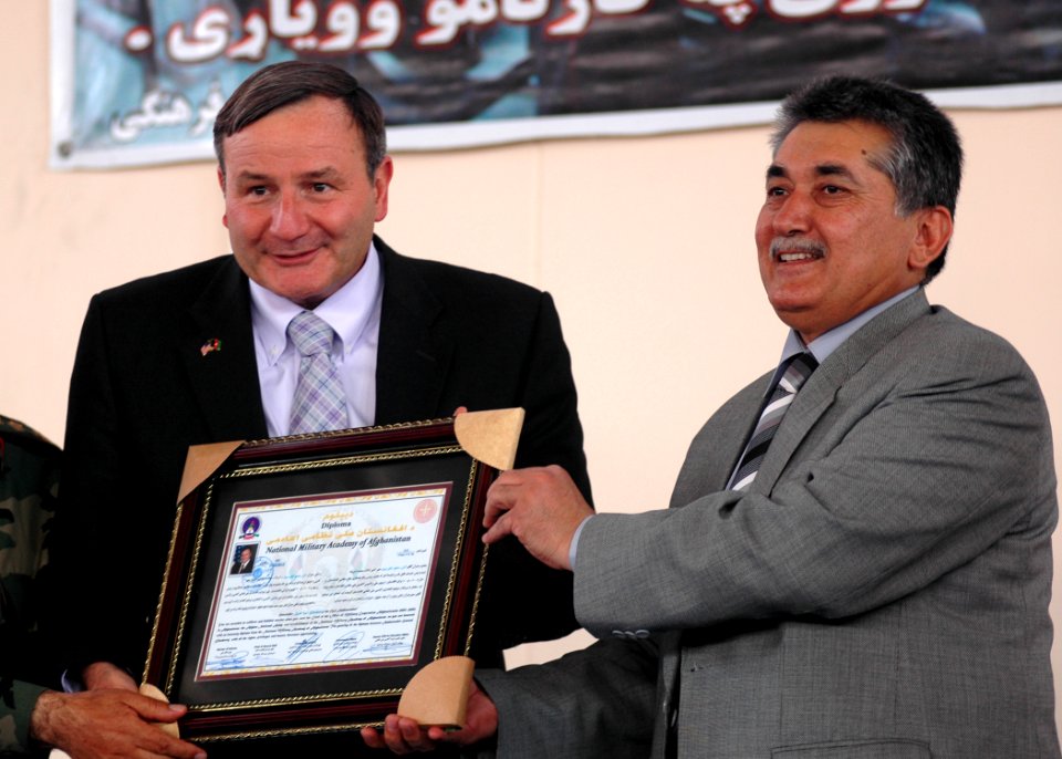 General Mohammad Amayoon Raizee, Deputy of Ministry of Defense, presents an honorary degree (4724608670)