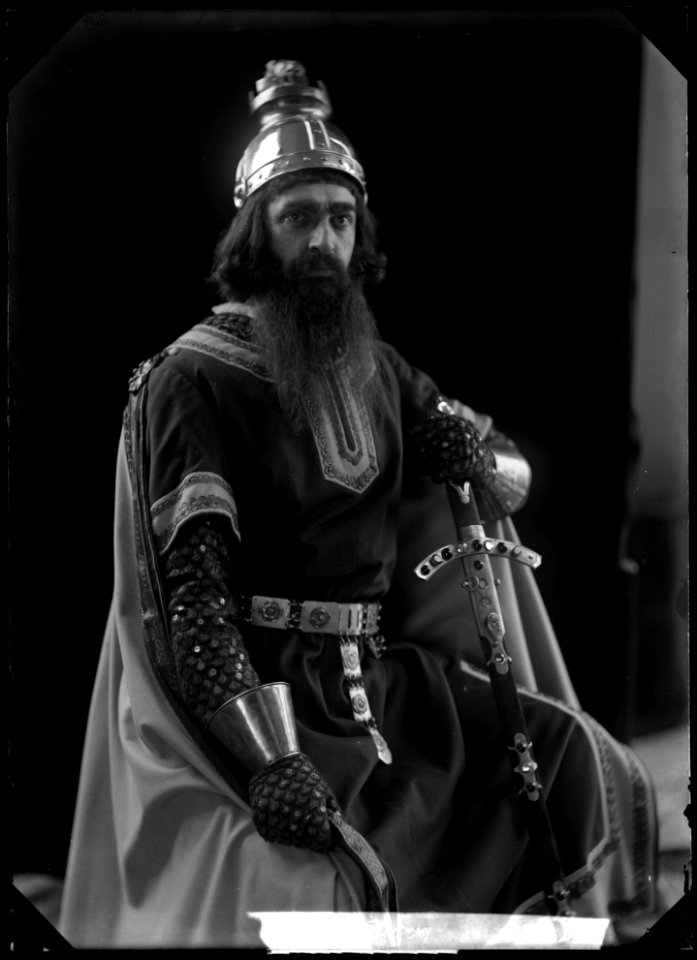 Gustaf Sjöberg in Lohengrin at Kungliga Operan 1904 - SMV - GS048