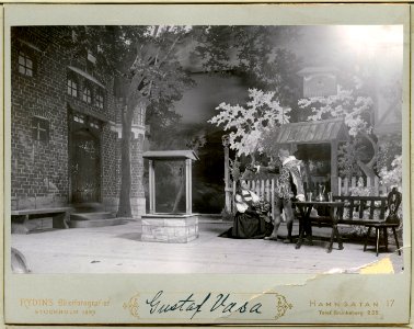 Gustaf Vasa, Svenska teatern 1899. Föreställningsbild - SMV - H10 056