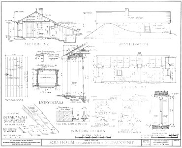 Gustav Rohrich Sod House, Bellwood, Nebraska - schematic photo