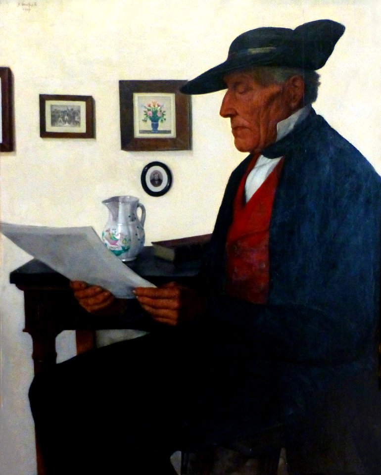 Gustave Stoskopf-La Lecture (1927)