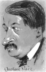 Gustave Vaëz caricature by Nadar - Gallica 2013 (adjusted)