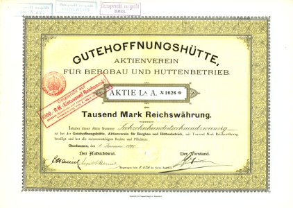 Gutehoffnungshütte 1898