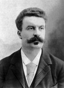 Guy de Maupassant fotograferad av Félix Nadar 1888