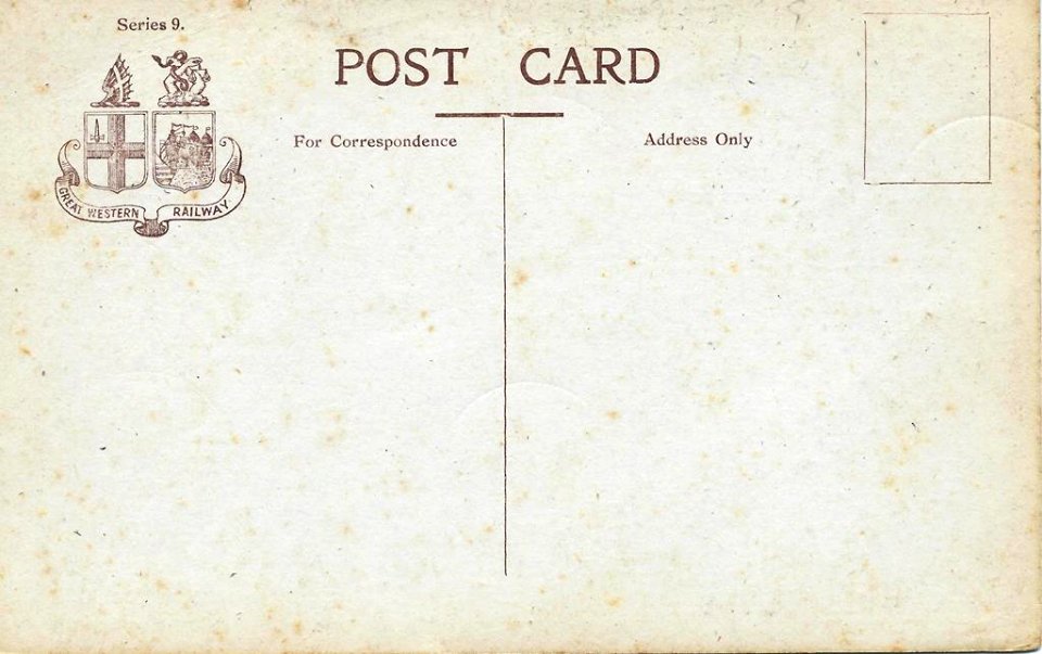 GWR series 9 postcard back