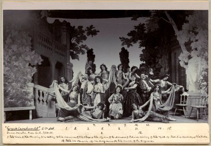 Gycklarebandet, Vasateatern 1901. Gruppbild - SMV - H11 043