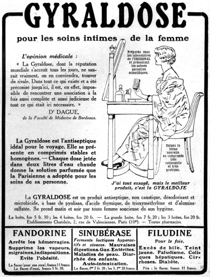 Gyraldose pour le soins