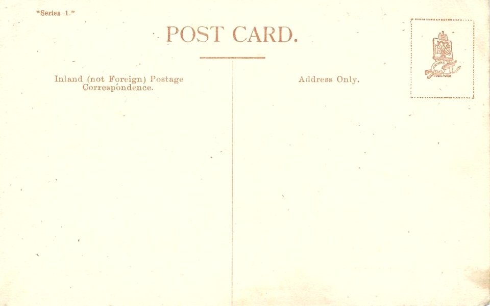 GWR series 1 postcard back