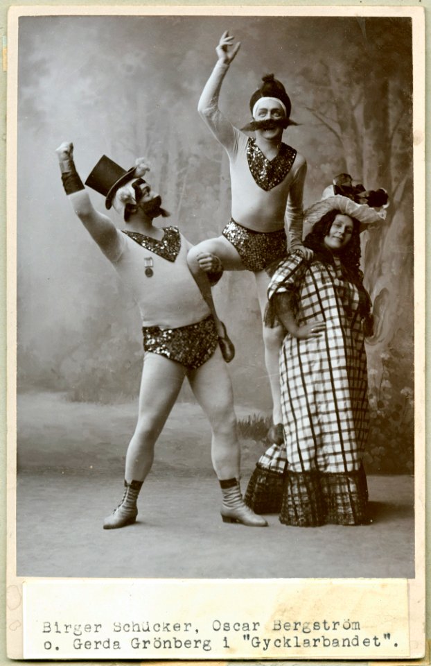 Gycklarebandet, Vasateatern 1901. Rollporträtt - SMV - H7 137