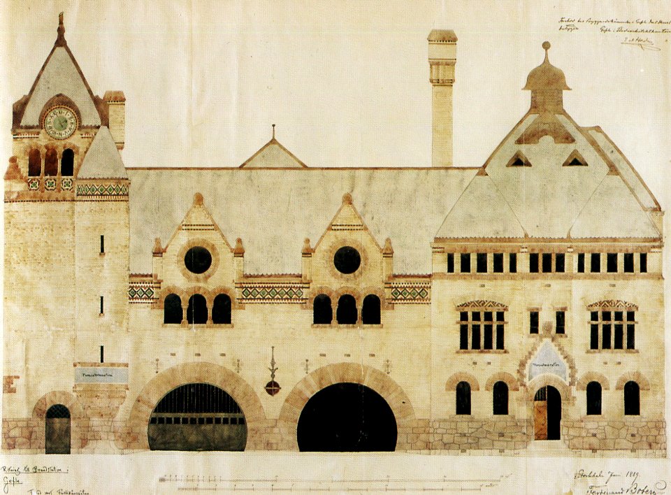 Gävle brandstation, Boberg, 1889