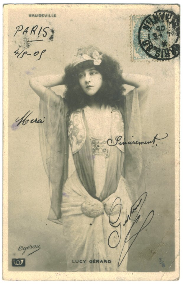 GÉRARD, Lucie Trompeta. 3-8. Vaudeville. Photo Ogerau