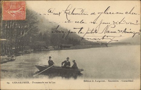 Gérardmer, Promenade sur le lac CP 3441 PsurR
