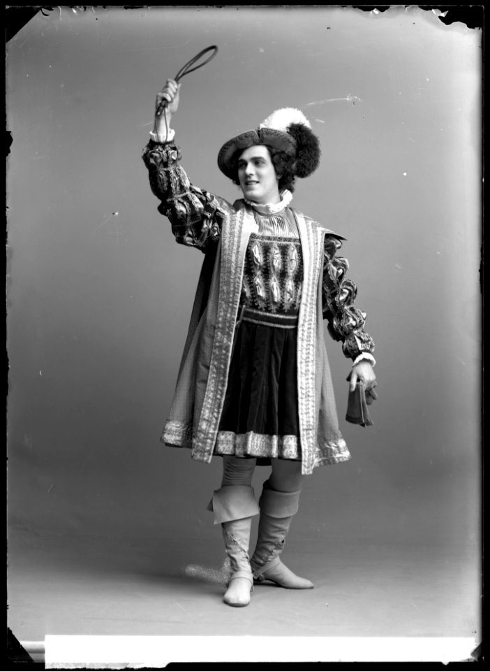 Gösta Hillberg in Rabensteinarns dotter at Dramaten 1909 - SMV - GH135