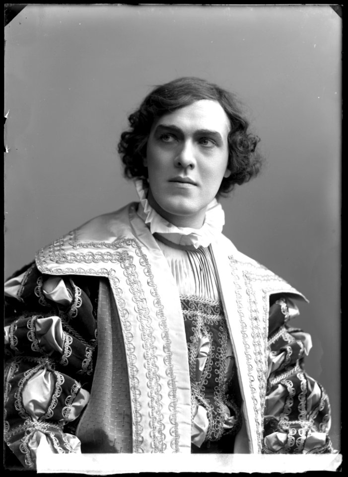 Gösta Hillberg in Rabensteinarns dotter at Dramaten 1909 - SMV - GH136