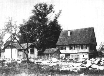 H Bauer - Altes Schießhaus und Schießhäuschen auf dem Wöhrd, um 1910 (TSiW117)