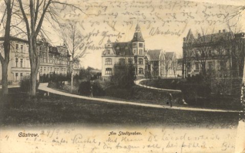 Güstrow (Meckl.), Mecklenburg-Vorpommern - Am Stadtgraben (Zeno Ansichtskarten)
