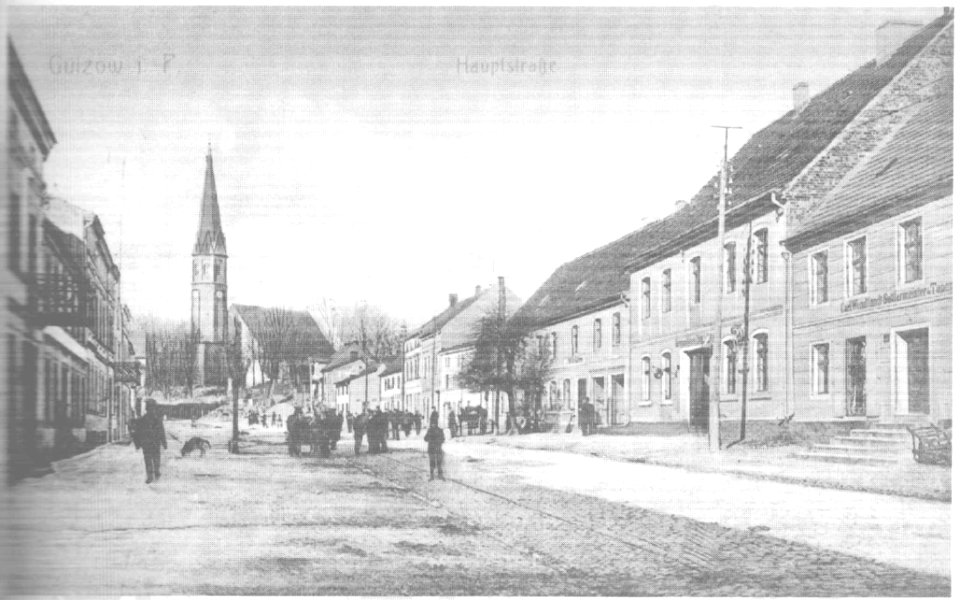 Gülzow - Hauptstrasse pocz. XX wieku