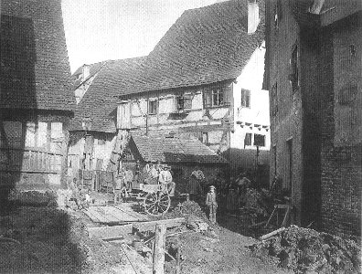 H Bauer - Grabarbeiten für die neue Kanalisation in der Bachgasse 1893 (TSiW052)