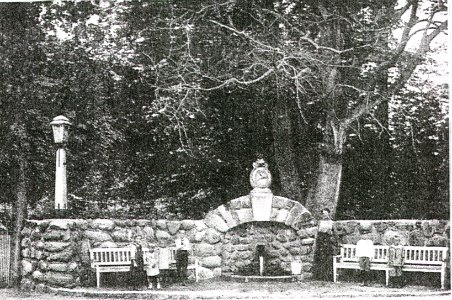 Gülzow - żródło wody z żabką