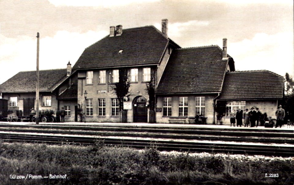 Gülzow in Pommern - Bahnhof 1927-08-11